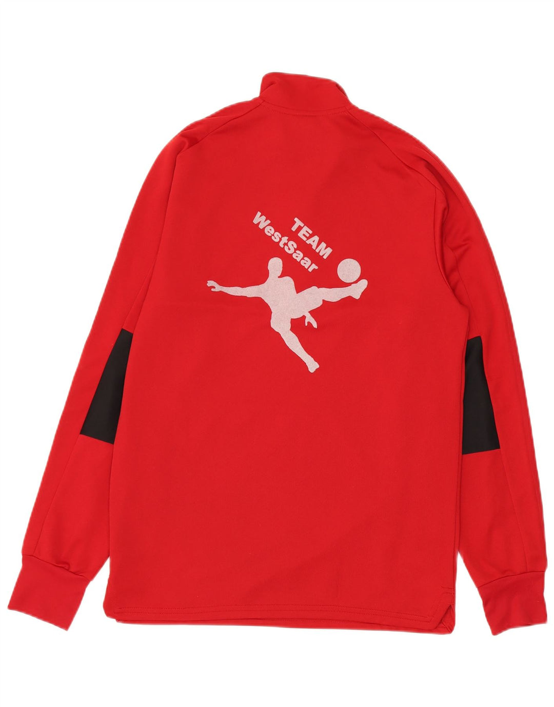 Adidas Herre grafisk lynlås trøje træningsdragt Top Medium Rød Polyester