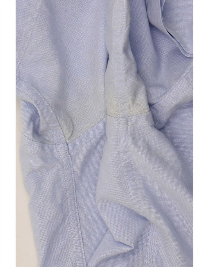 Gant kortærmet herreskjorte med normal pasform størrelse 39 Medium Blue Cotton