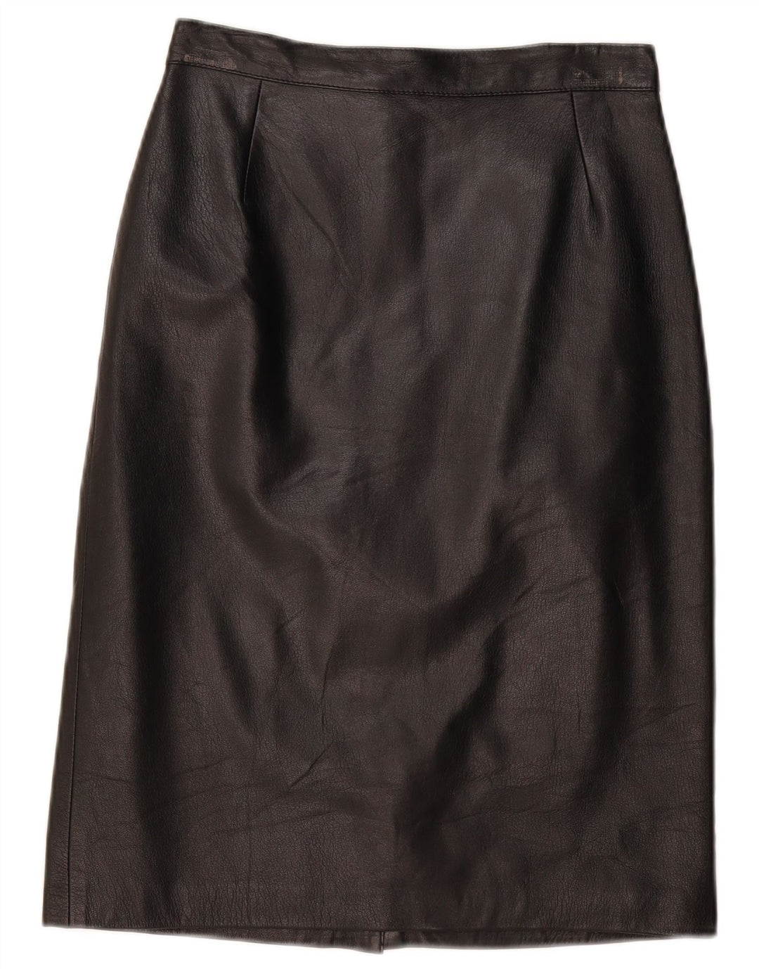 VINTAGE lædernederdel til kvinder IT 44 Medium W28 sort læder