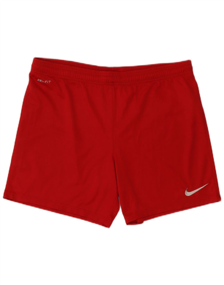 Nike Herre Dri Fit Sportshorts Medium Rød Polyester