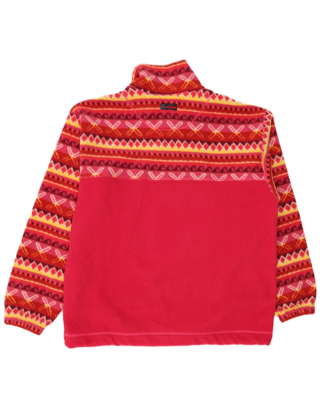 Invicta Herre Grafisk Loose Fit Fleece Jumper Medium Pink Geometrisk