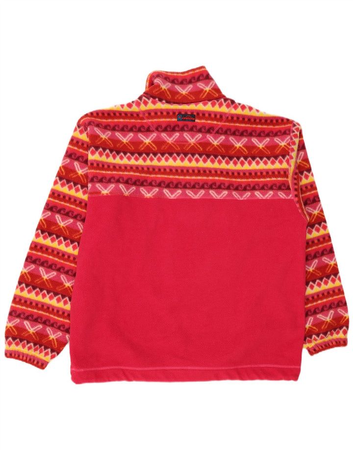 Invicta Herre Grafisk Loose Fit Fleece Jumper Medium Pink Geometrisk