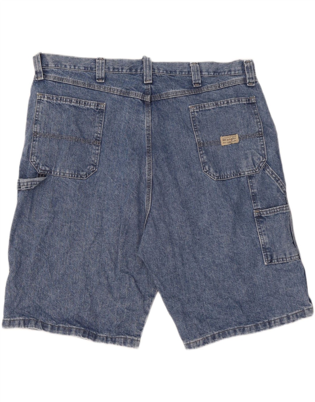WRANGLER Herre Cargo Denim Shorts W42 2XL Blå Bomuld