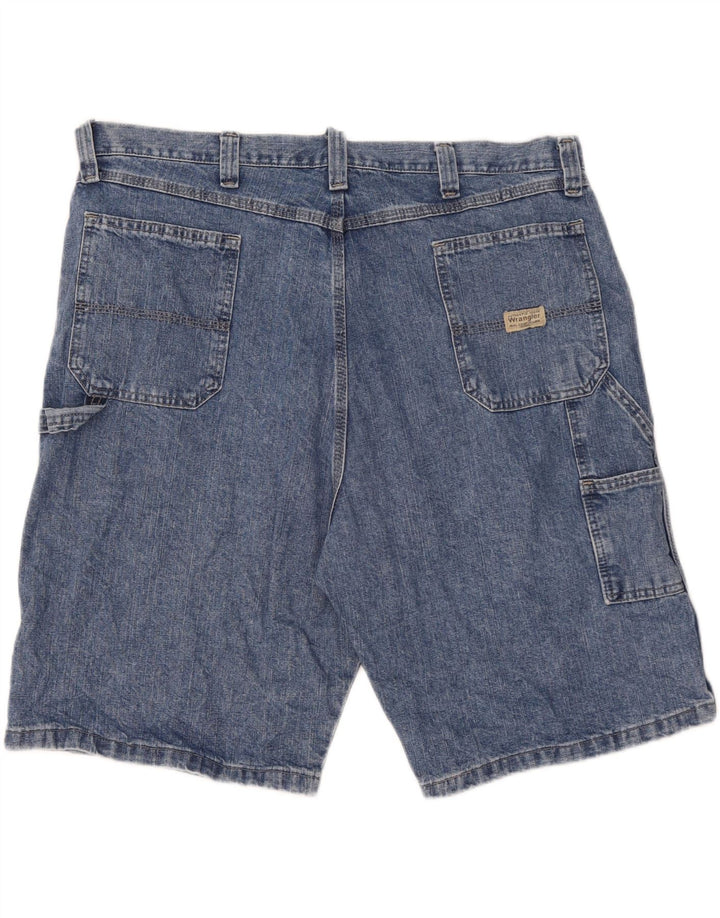 WRANGLER Herre Cargo Denim Shorts W42 2XL Blå Bomuld