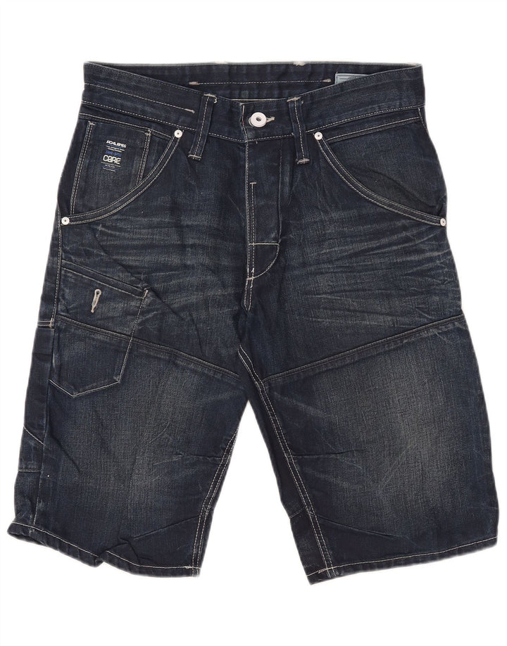 Jack & Jones Herre Cargo Denim Shorts Medium W32 Navy Blue Bomuld