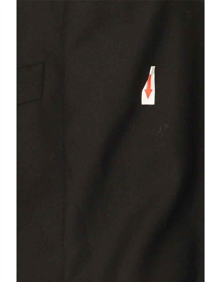 MARKS & SPENCER Herre 2-knaps blazerjakke UK 42 Stor sort polyester