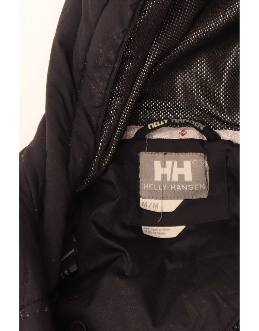 Helly Hansen Dame Hætte Polstret Jakke UK 14 Medium Sort Nylon
