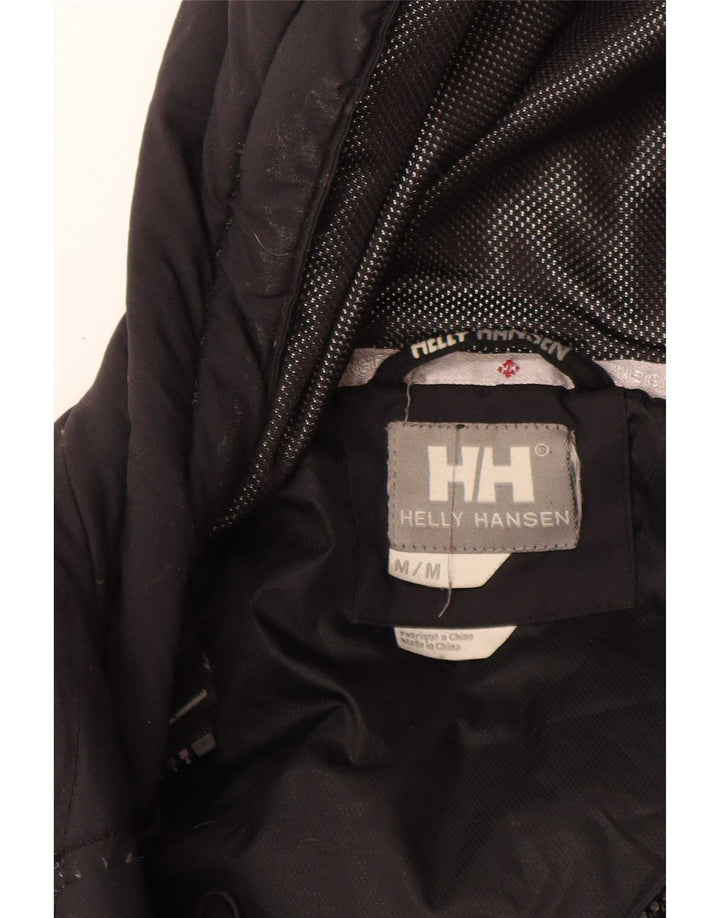 Helly Hansen Dame Hætte Polstret Jakke UK 14 Medium Sort Nylon