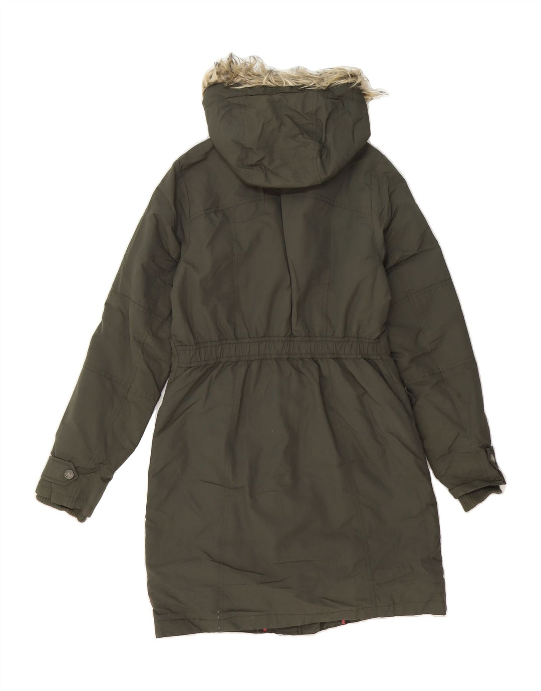 FAT FACE Womens Hooded Windbreaker Coat UK 8 Small Green Polyester Vintage Fat Face and Second-Hand Fat Face from Messina Hembry 