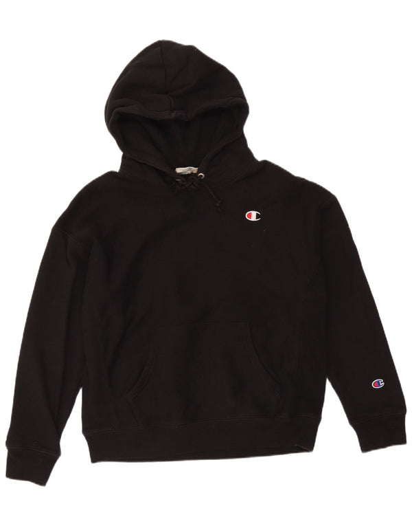 Champion Dame Hættetrøje Jumper UK 16 Large Black Bomuld