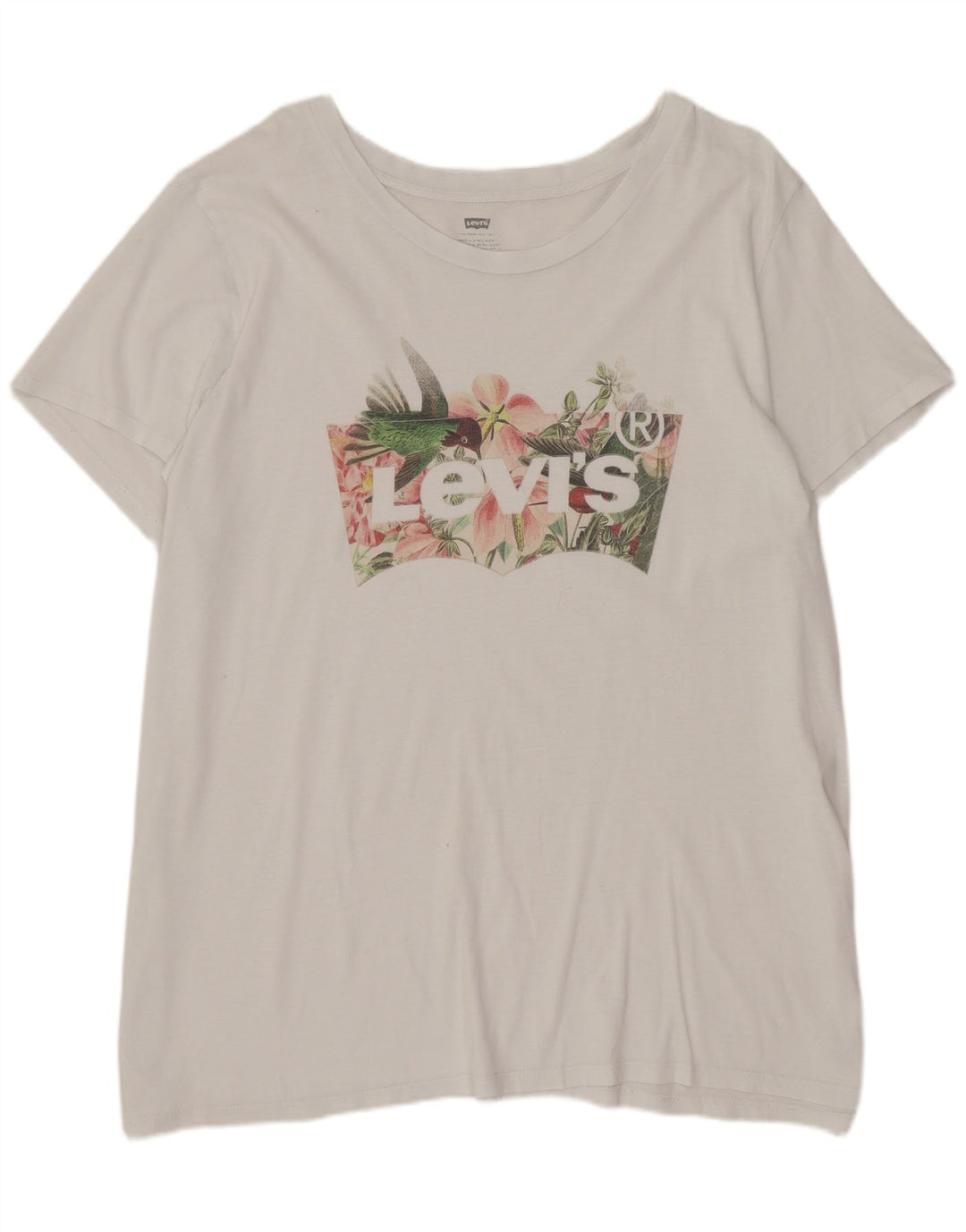 Levi's Herre Grafisk T-Shirt Top 2XL Hvid