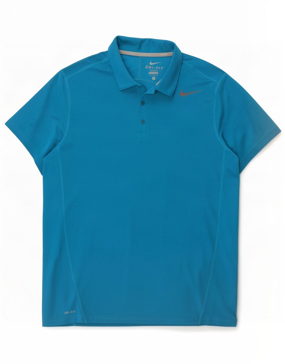 Nike herre Dri Fit poloskjorte stor blå polyester