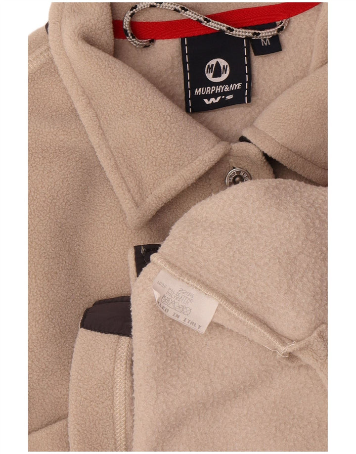 Murphy & Nye Fleeceskjorte til kvinder UK 14 Medium Beige Polyester
