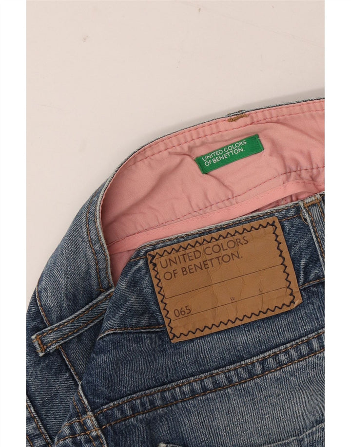 BENETTON denimshorts til kvinder W30 Medium Blue