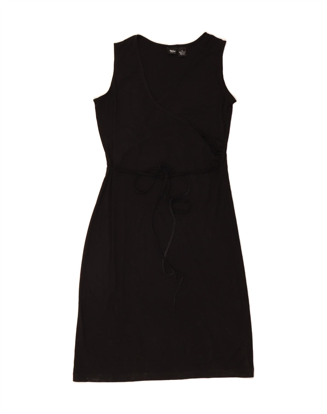 MOSSIMO Womens Sleeveless A-Line Dress UK 12 Medium Black Polyester Vintage Mossimo and Second-Hand Mossimo from Messina Hembry 
