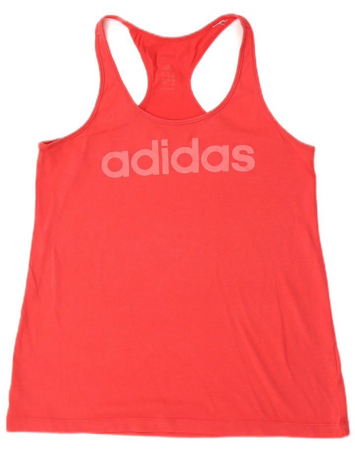 ADIDAS Grafisk Vest Top til kvinder 12/14 Medium Rød