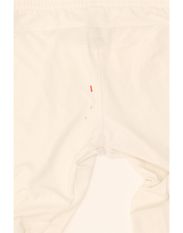 ADIDAS Mens Tracksuit Trousers UK 10 Small  White Polyester Vintage Adidas and Second-Hand Adidas from Messina Hembry 