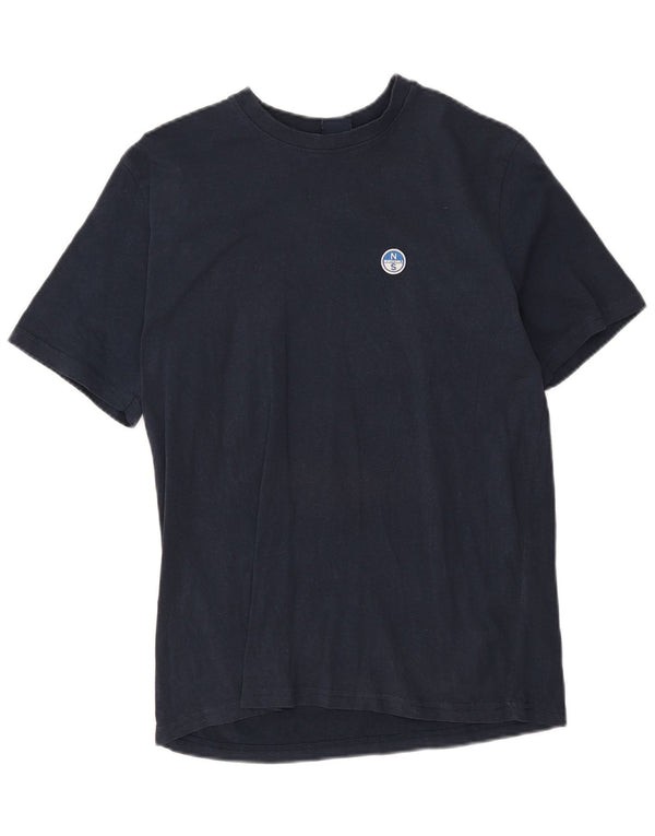 North Sails Herre T-Shirt Top Lille Marineblå Bomuld