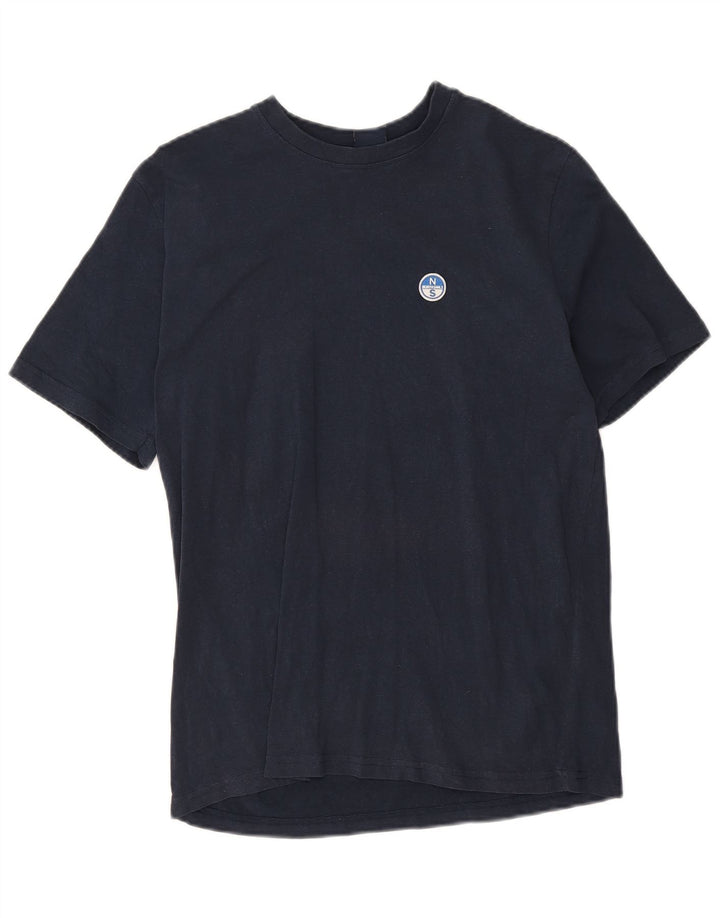 North Sails Herre T-Shirt Top Lille Marineblå Bomuld