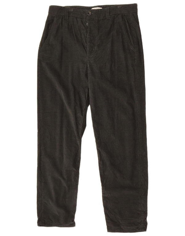 Cos Lige fløjlsbukser til kvinder EU 38 Medium W32 L29 Khaki Bomuld