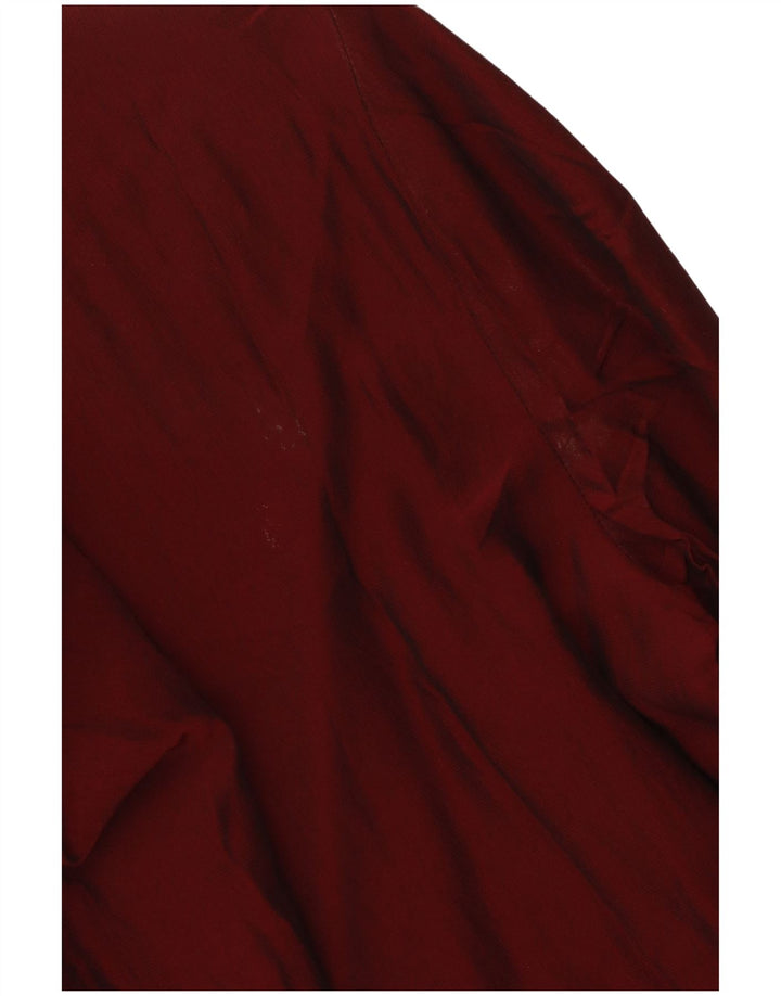 Vintage damebluse Top IT 42 Medium Burgundy Viscose