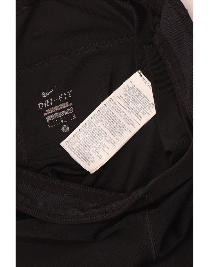 Nike Dame Dri Fit Grafiske Capri Leggings UK 16 Large Black Polyester