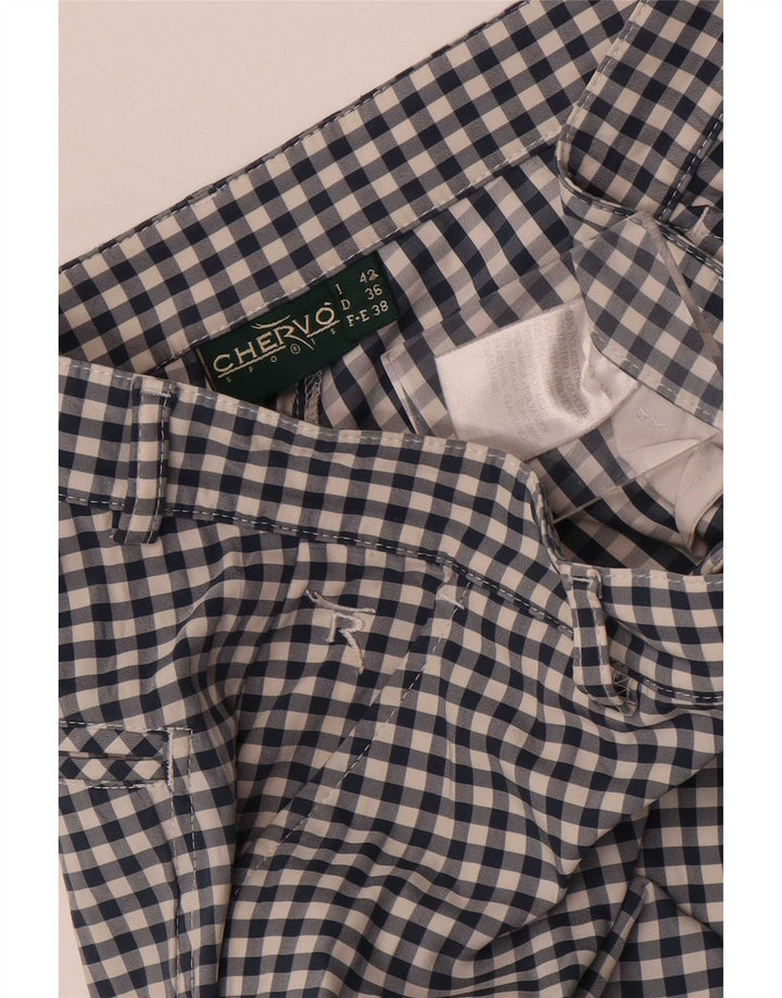 Chervo Dame Slim Chino Bukser IT 42 Medium W28 L23 Blå Gingham