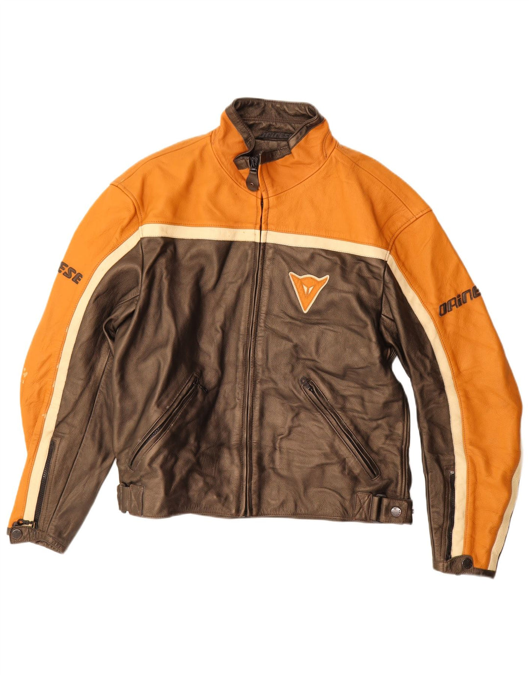 Dainese Herre grafisk racerjakke IT 56 XL Brun Colourblock