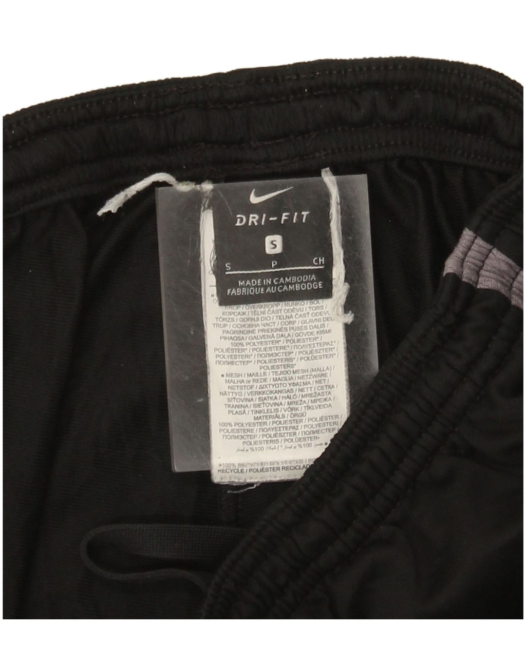 Nike Herre Dri Fit træningsdragt Bukser Small Black Colourblock Polyester