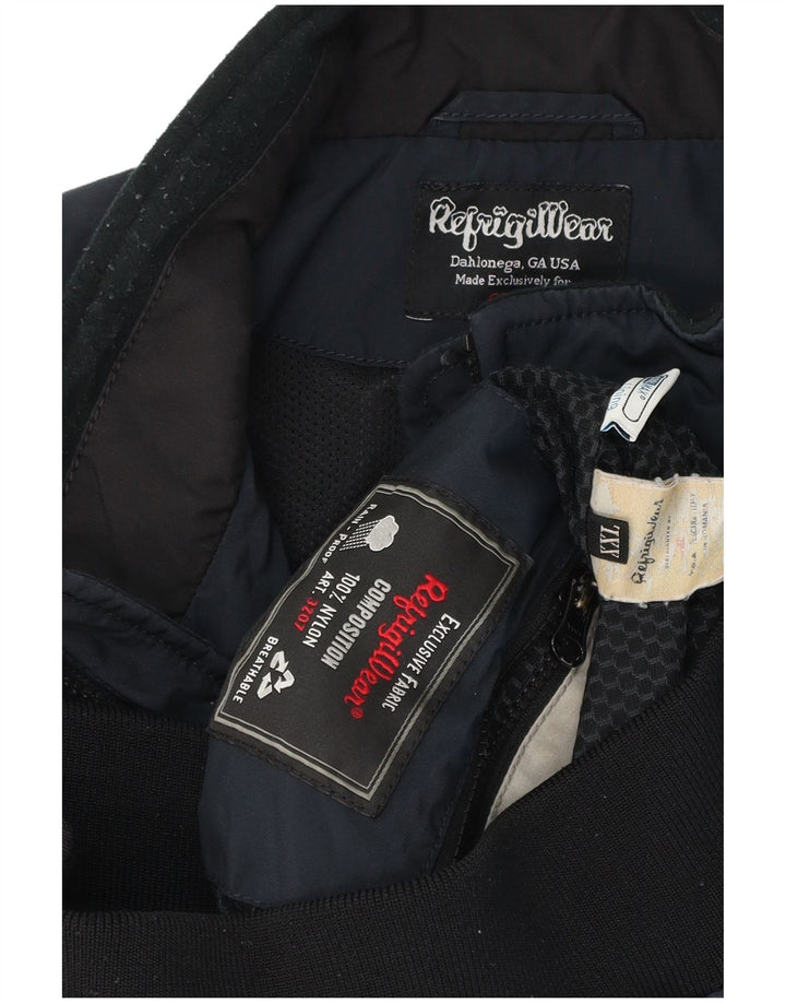 Refrigiwear Herre Bomber Jacket UK 44 2XL Navy Blue Nylon