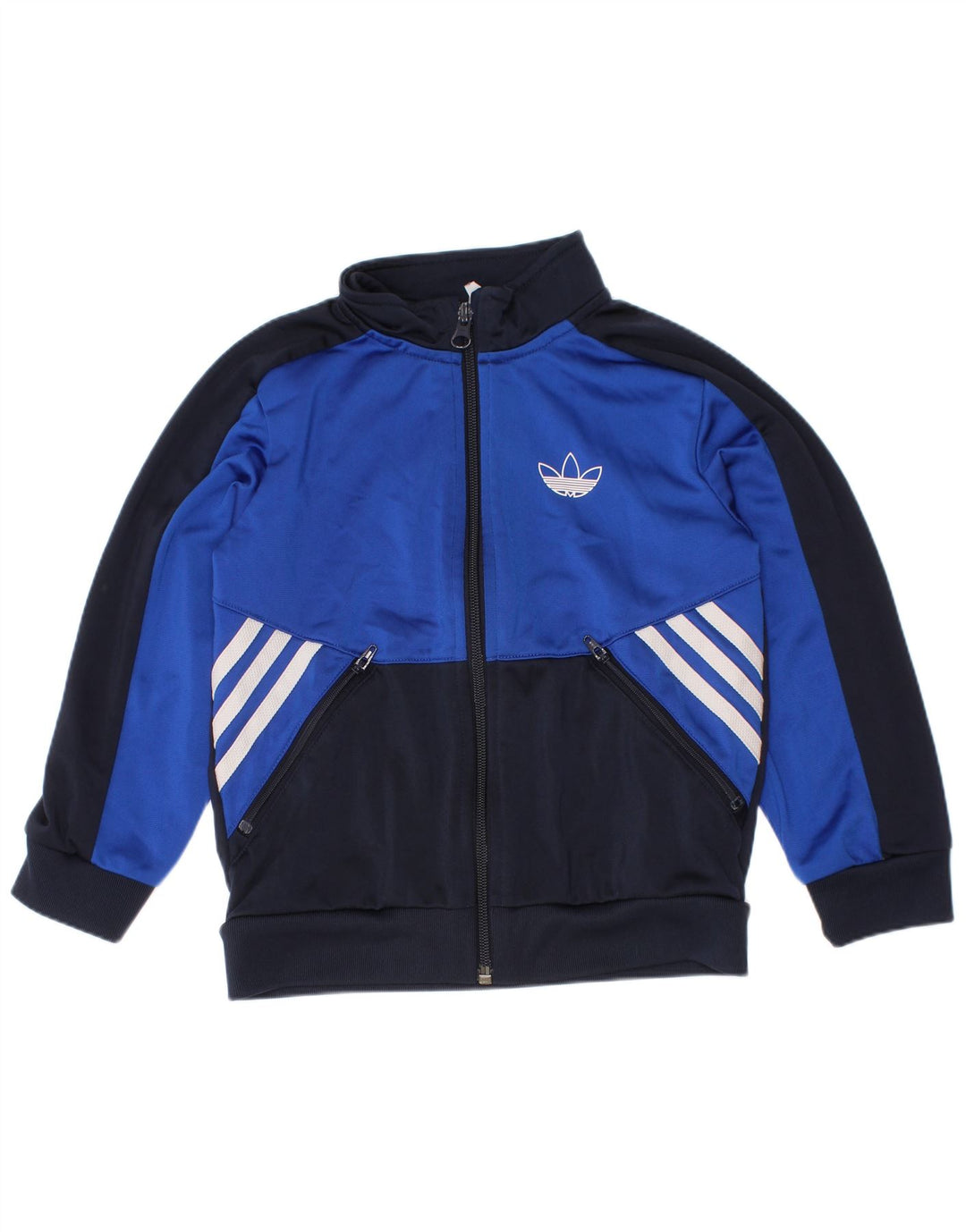 Adidas Træningsdragt Topjakke til drenge 5-6 år Navy Blue Colourblock Polyester