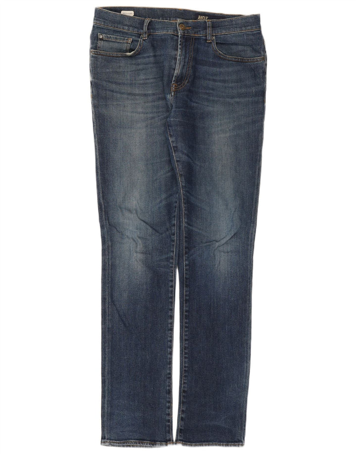 Rifle Herre Regular Straight Jeans W33 L33 Blå Bomuld