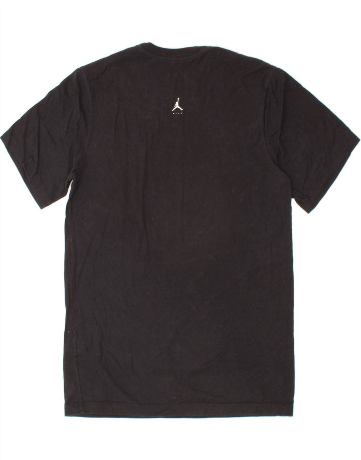 JORDAN Mens Graphic T-Shirt Top Small Black Cotton Vintage Jordan and Second-Hand Jordan from Messina Hembry 