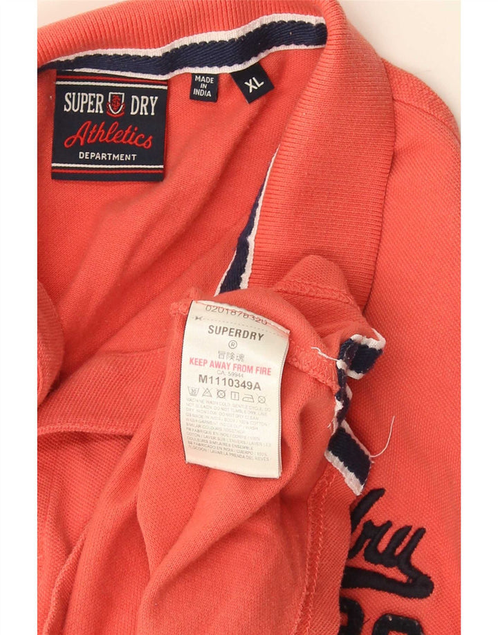 Superdry herre poloshirt XL orange bomuld