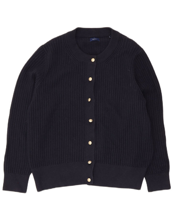 Gant dame cardigan sweater UK 18 XL marineblå bomuld