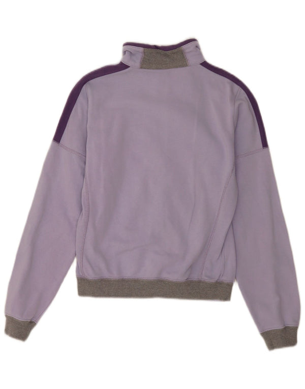Champion Kvinders grafisk træningsdragt Topjakke UK 10 Small Purple Colourblock
