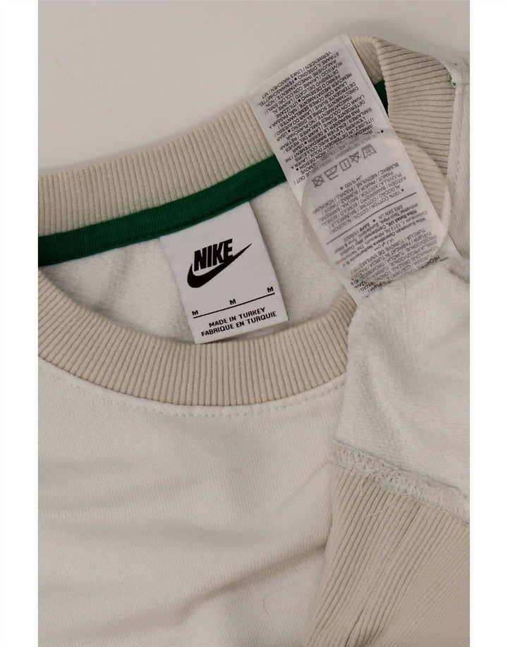 Nike Herre grafisk sweatshirt Jumper Medium White Colourblock Bomuld