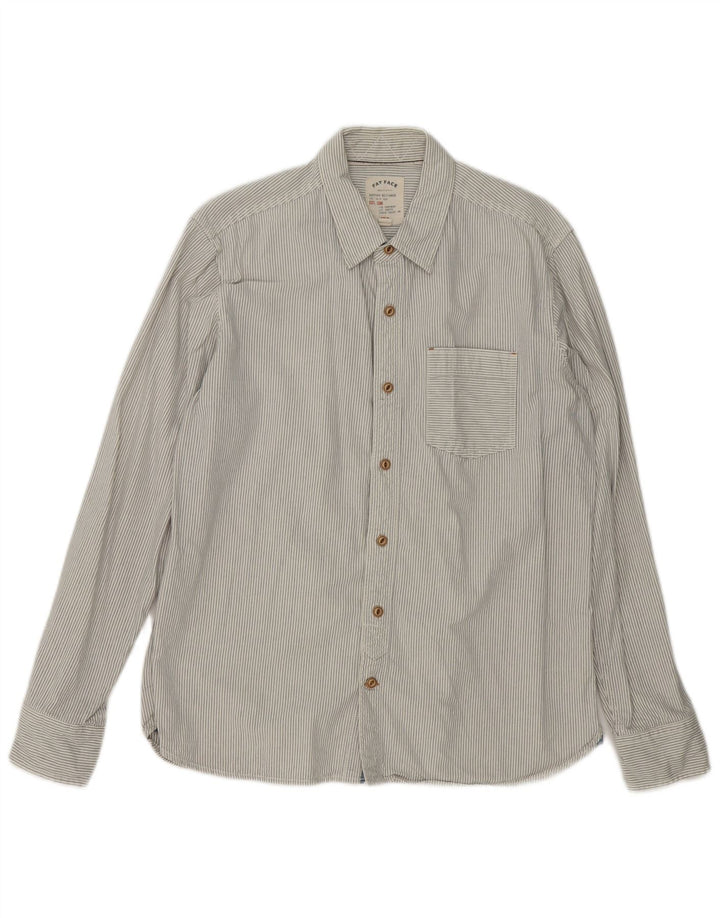 Fat Face Herreskjorte Medium White Pinstripe Bomuld