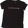 ASICS Womens Graphic T-Shirt Top UK 12 Medium Black Cotton Vintage Asics and Second-Hand Asics from Messina Hembry 