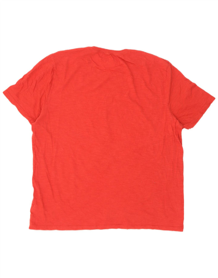 Gap Herre Grafisk T-Shirt Top XL Rød Bomuld