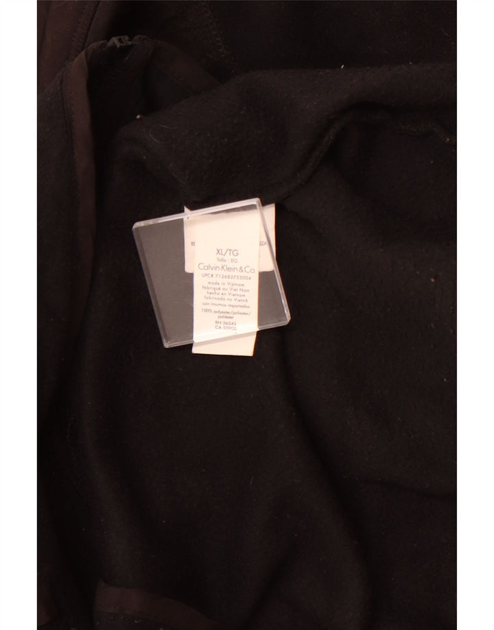 Calvin Klein Herre Fleecejakke UK 42 XL Sort Polyester
