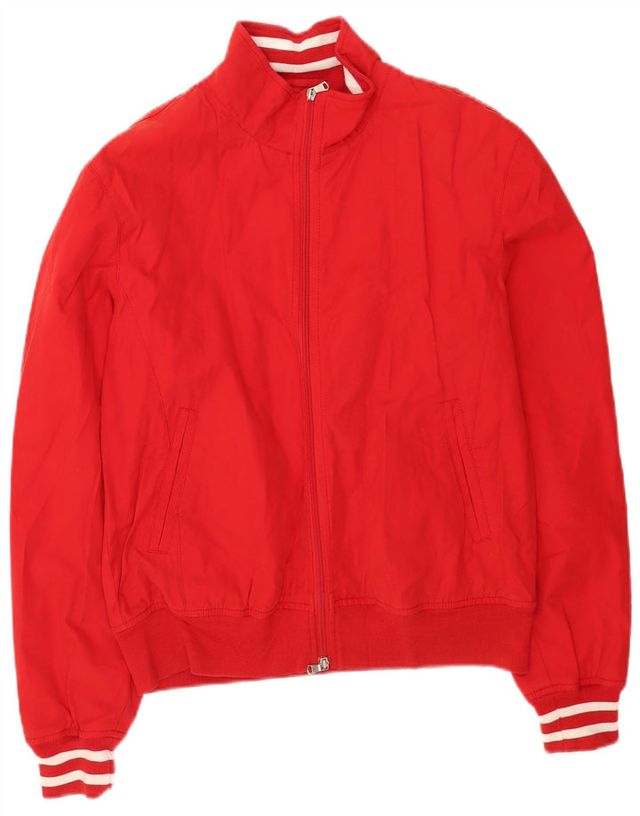 Sisley Womens Bomber Jacket IT 50 XL Rød Bomuld