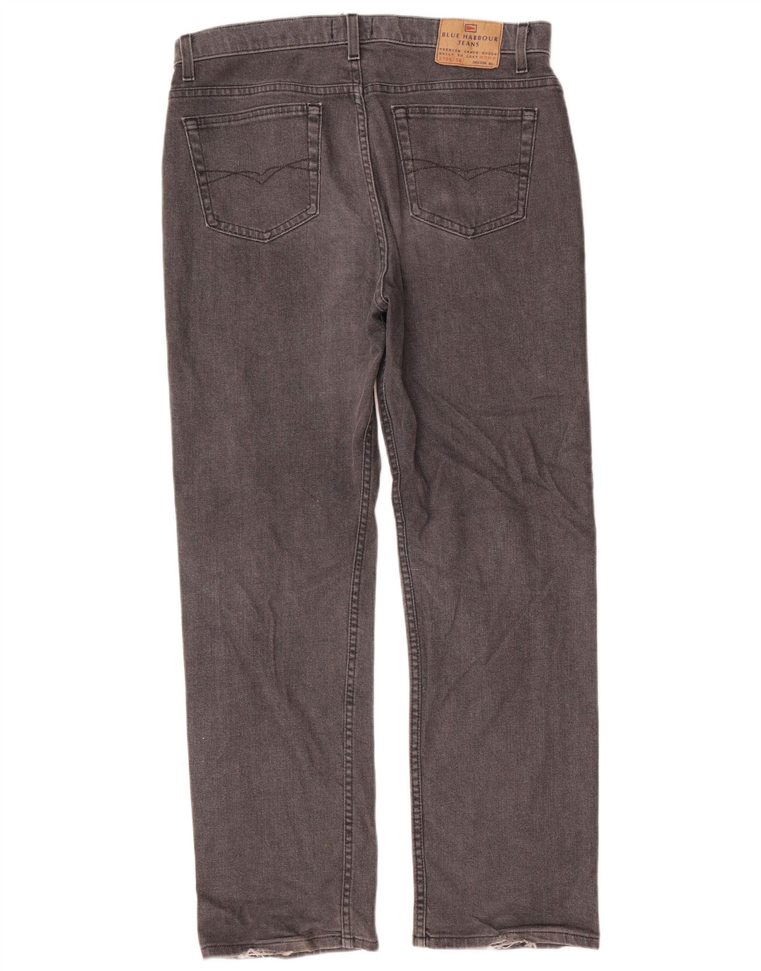 Marks & Spencer Herre Blue Harbor Straight Jeans W36 L31 Grå Bomuld