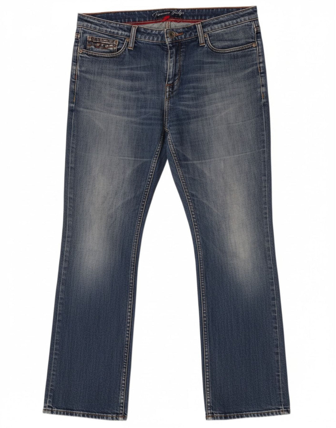 Tommy Hilfiger Lige Jeans til kvinder W32 L30 Blå Bomuld