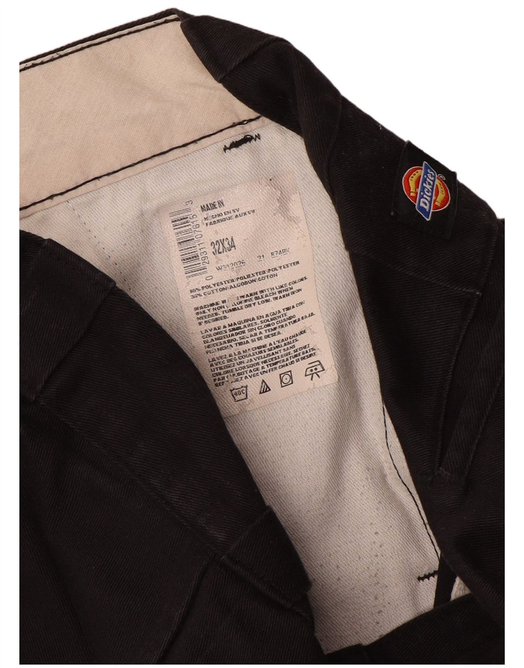 Dickies Straight Chino-bukser til mænd W32 L34 brun polyester