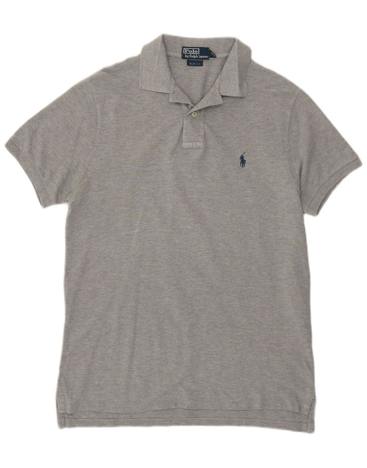 Polo Ralph Lauren Herre Slim Fit Polo Shirt Medium Grey Flecked Bomuld