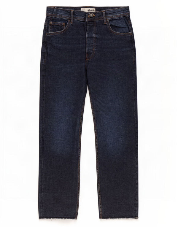 The Stronghold Womens Relaxed Fit Tapered Jeans IT 44 Medium W30 L26 Blue