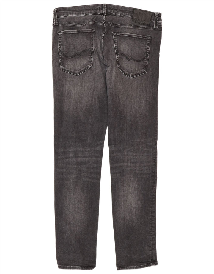 Jack & Jones Herre GLENN Slim Jeans W34 L32 Grå Bomuld