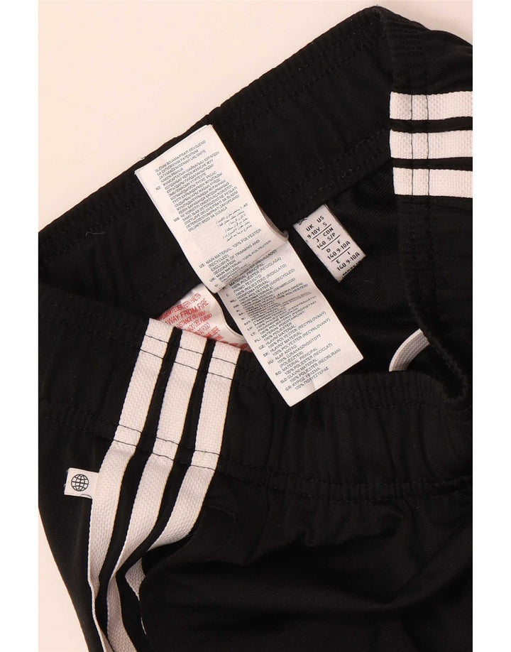Adidas Drenge Træningsdragt Bukser Joggers 9-10 År Sort Polyester