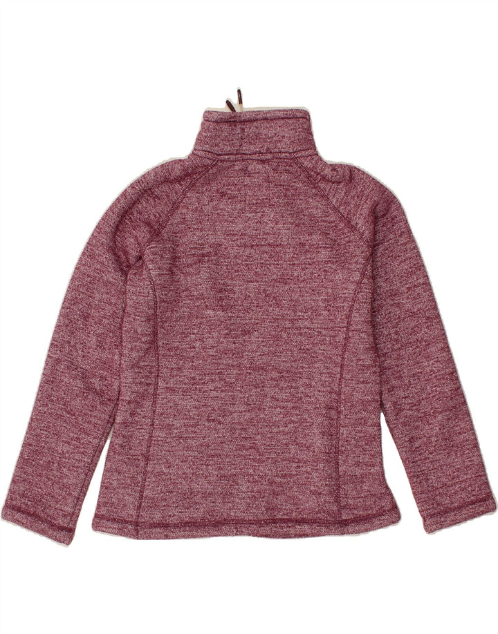 WEIRD FISH Womens Tracksuit Top Jacket UK 10 Small  Maroon Flecked Vintage Weird Fish and Second-Hand Weird Fish from Messina Hembry 